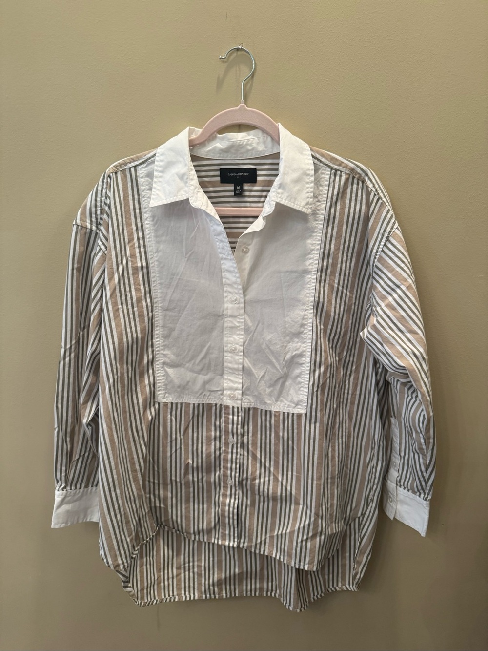 EUC Banana Republic Striped Button-Up - M